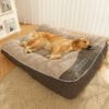 Large Durable Orthopedic Dog Bed with Scratch-Resistant Fabric