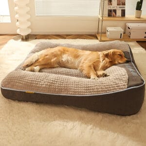 Large Durable Orthopedic Dog Bed with Scratch-Resistant Fabric