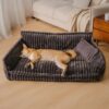 Black Orthopedic Dog Bed sofa