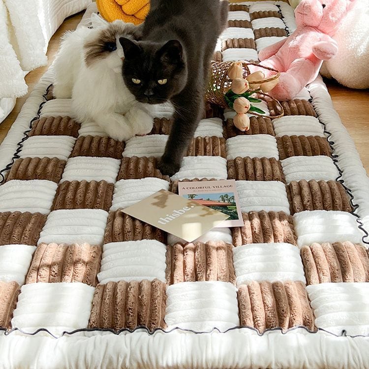 Plaid Couch Cover for Dogs