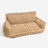 Camel colored Orthopedic Dog Bed sofa