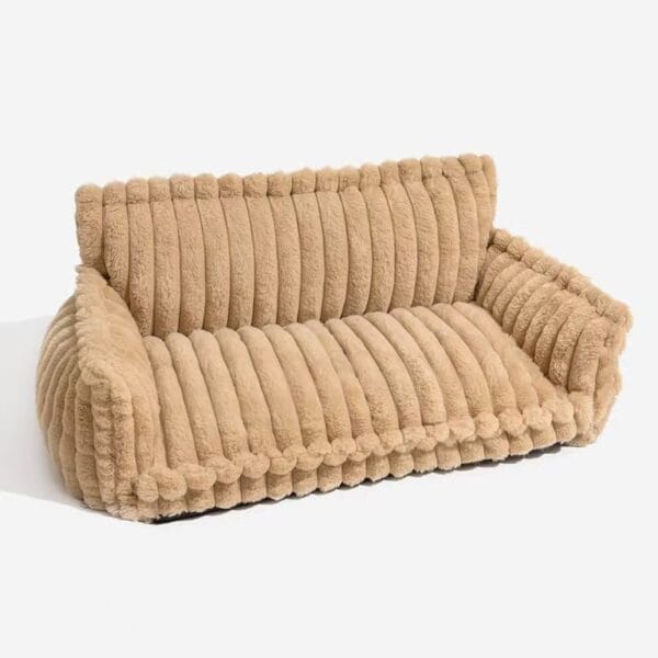 Camel colored Orthopedic Dog Bed sofa